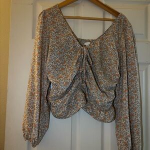 Floral Print Women's Top